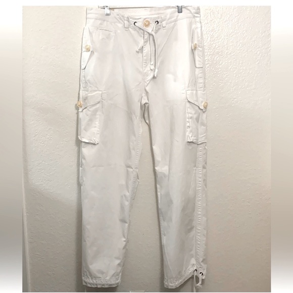Polo Ralph Lauren Other - POLO By Ralph Lauren, Paratrooper Military, Adult White Cargo Pants/EUC